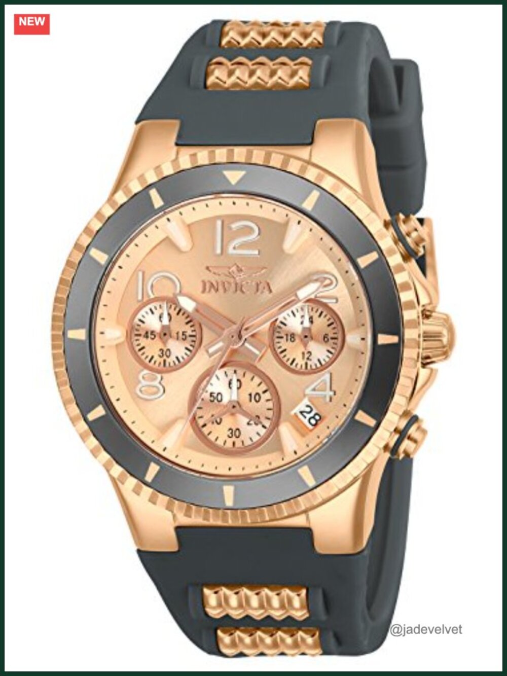Rose Gold Tone Stainless Steel Analog Quartz Watch